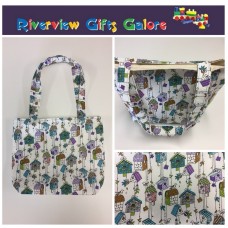 Medium Tote Bag - Bird Houses